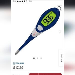 $3‼️Walgreens Digital Thermometer - Blue with Lime Display